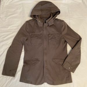 Mens AlX Armani Exchange military style jacket in olive gray, M.